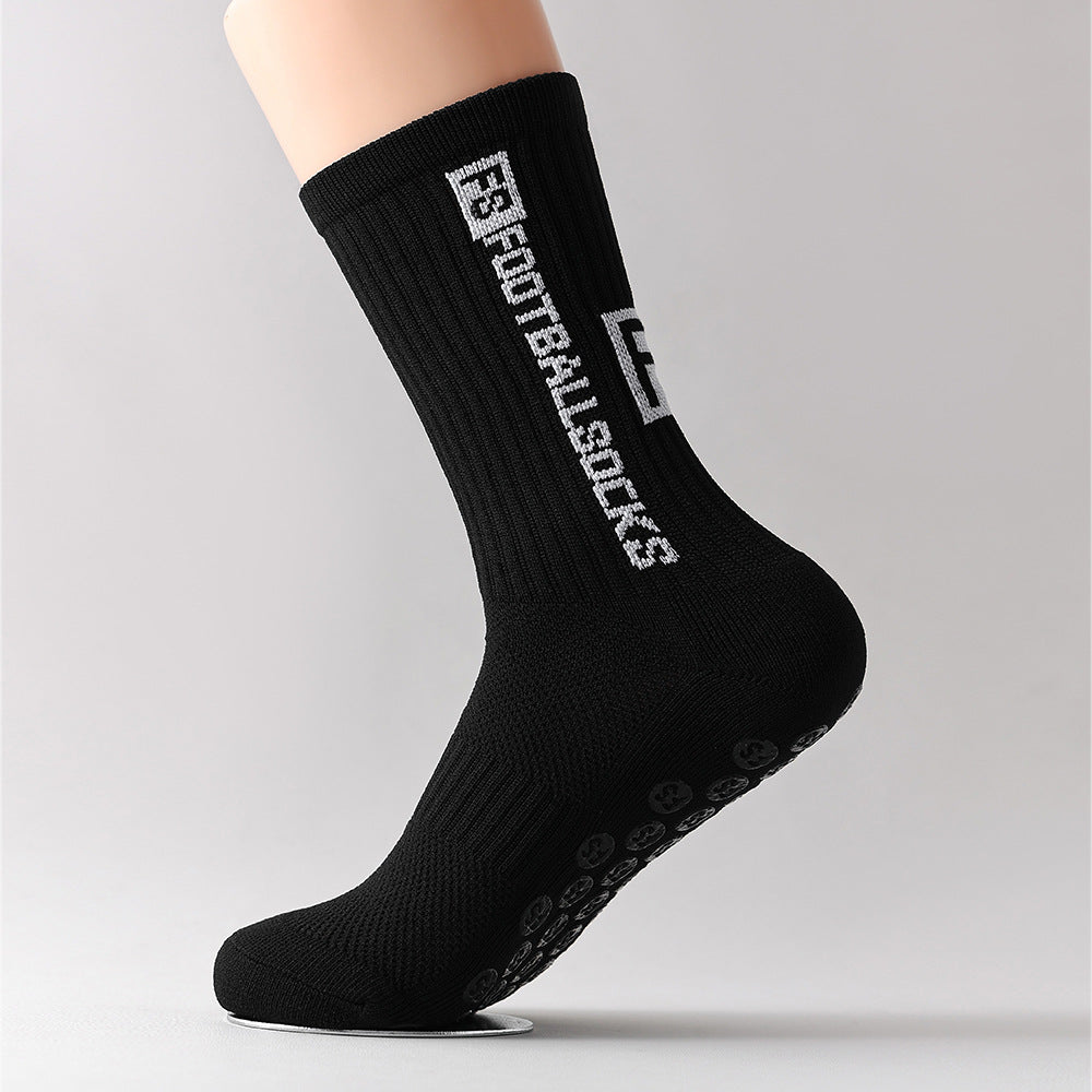 Men’s Non-Slip Grip Sports Socks | Breathable Athletic Socks with Anti-Skid Nylon Grip for Gym & Training