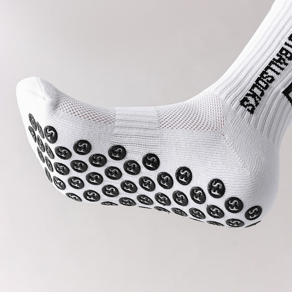Men’s Non-Slip Grip Sports Socks | Breathable Athletic Socks with Anti-Skid Nylon Grip for Gym & Training